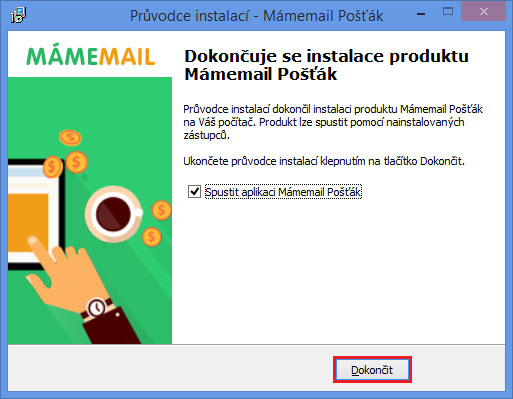 Dokončení instalace