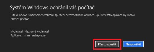 Další informace – Přesto spustit